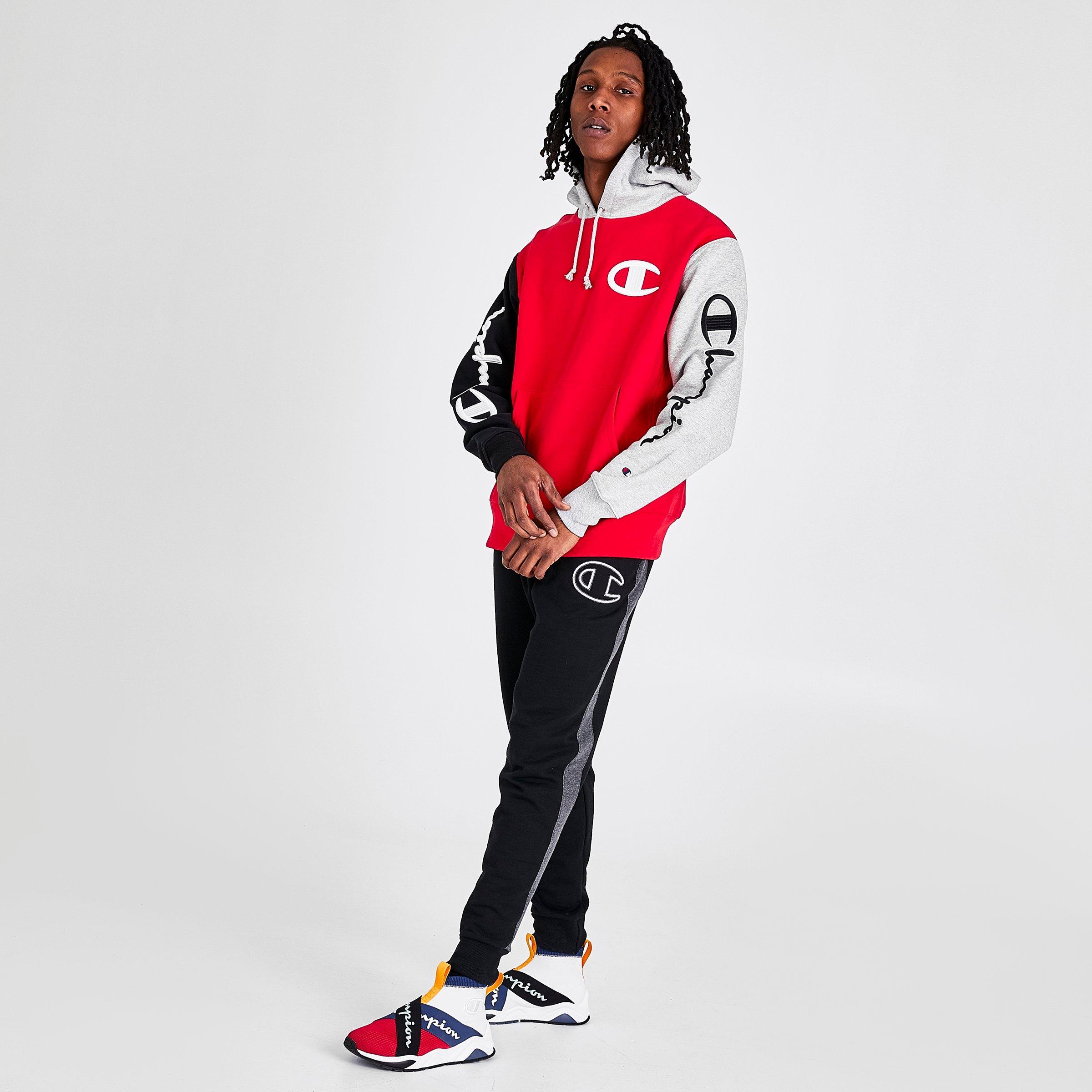 color block champion hoodie