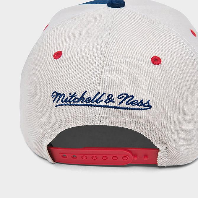 Back view of Mitchell & Ness Houston Rockets NBA Pop Panel Snapback Hat in White/Navy Click to zoom