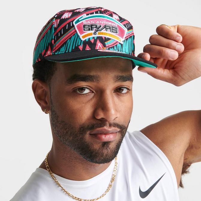 Mitchell & Ness NBA San Antonio Spurs Flex Fit 110 Snapback Hat, Cap,  New