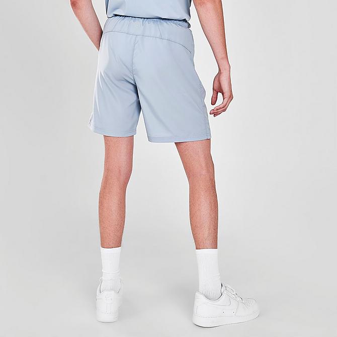 Back Right view of Men's Gym King Core Active Shorts in Light Blue Click to zoom