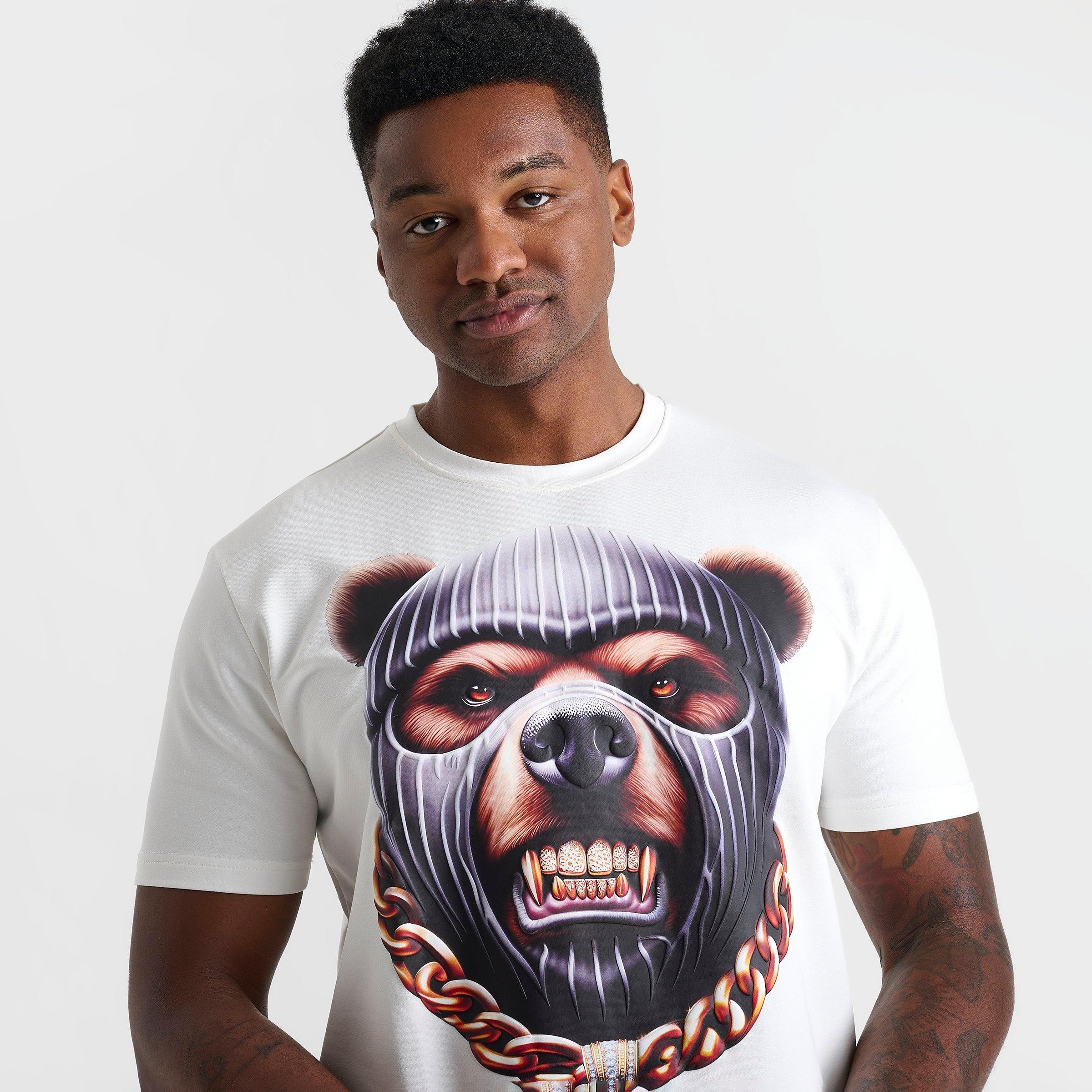 Men's Streetz Iz Watchin Grizzly Graphic T-Shirt