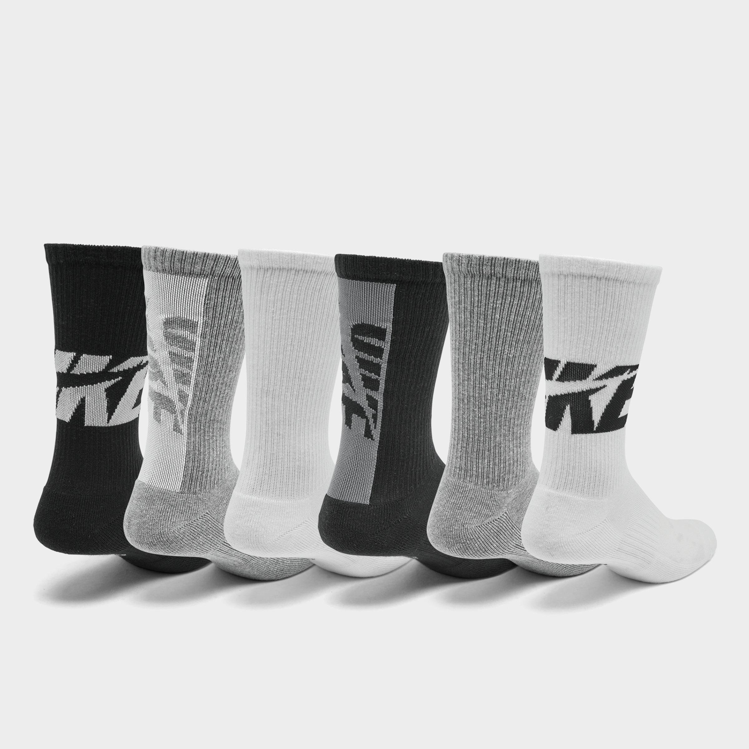 nike youth crew socks white