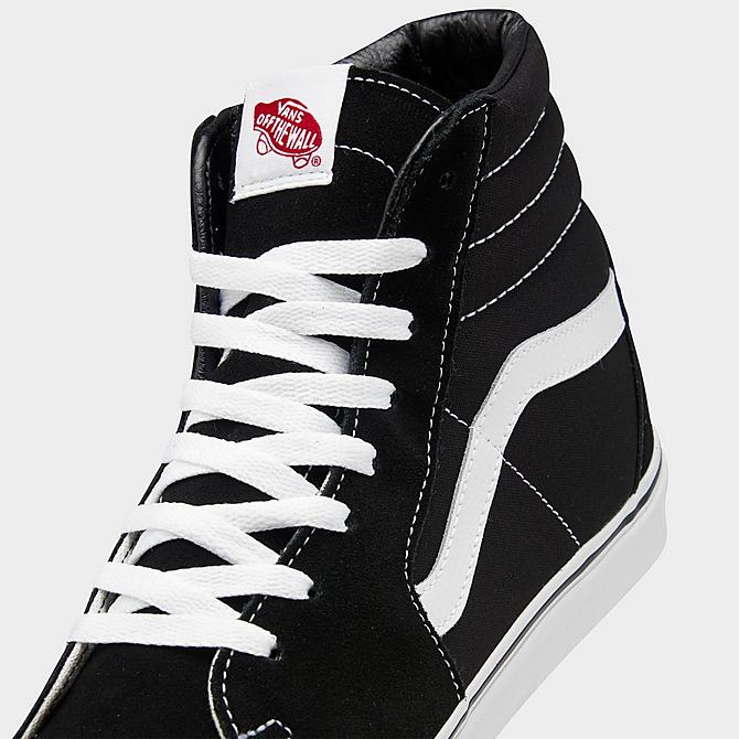 Front view of Vans Sk8-Hi Casual Shoes in Black Click to zoom