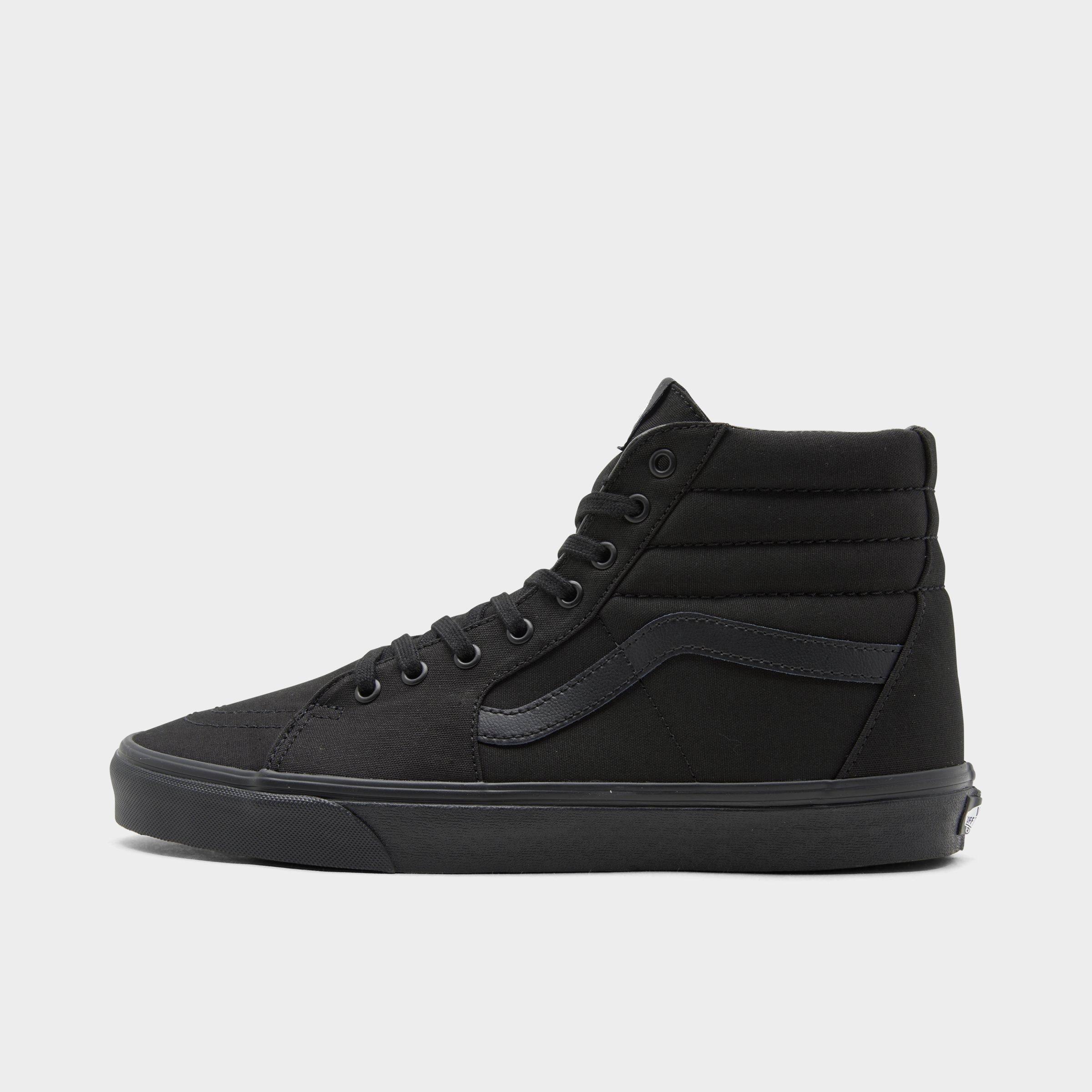 finish line black vans