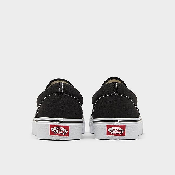 Left view of Vans Classic Slip-On Casual Shoes in Black Click to zoom