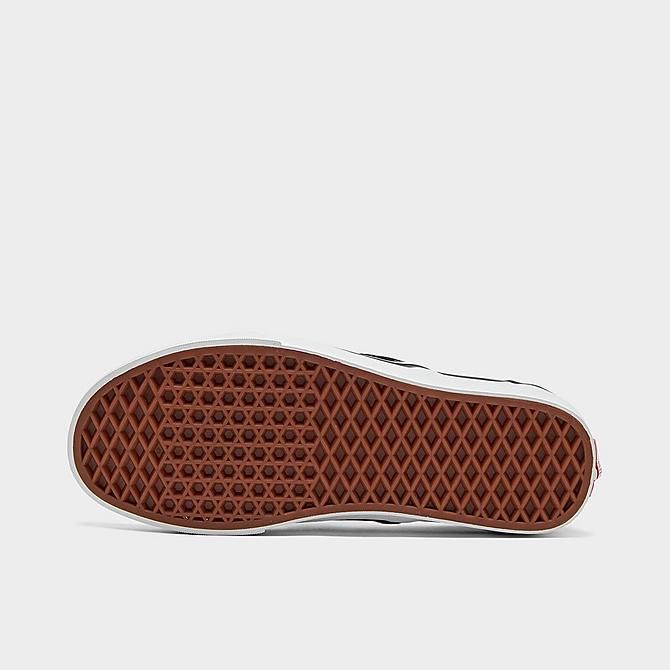 Bottom view of Vans Classic Slip-On Casual Shoes in Black/Off White Click to zoom