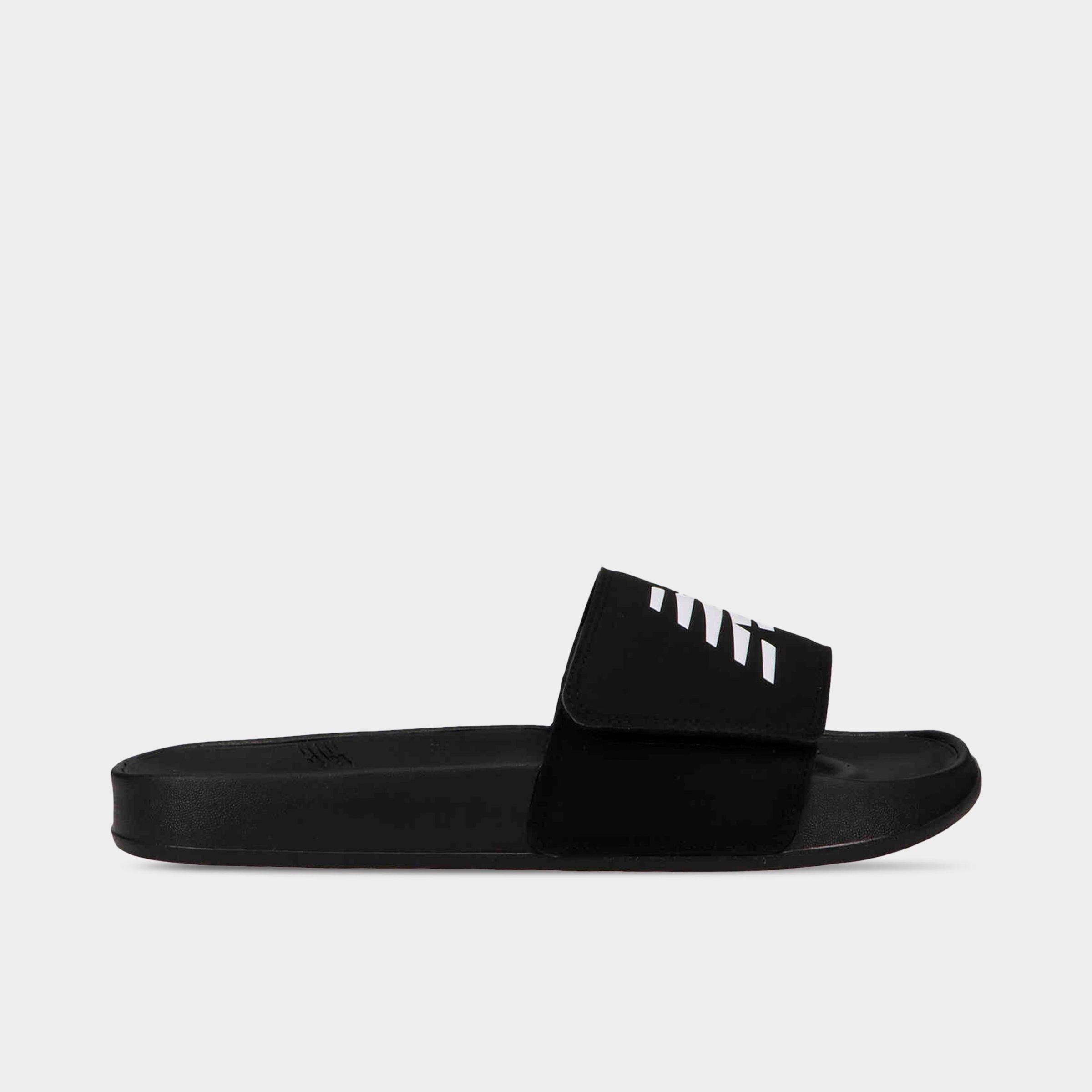 Men\'s Black Adjustable Slide Sandal Adjustable Slides for Tall Men | American Tall main image 4