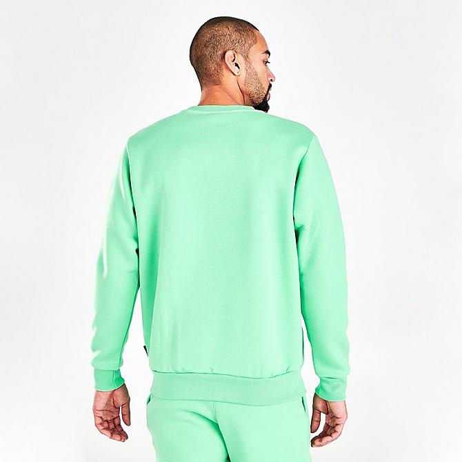 Back Right view of Men's Sonneti London Crewneck Sweatshirt in Mint Green Click to zoom