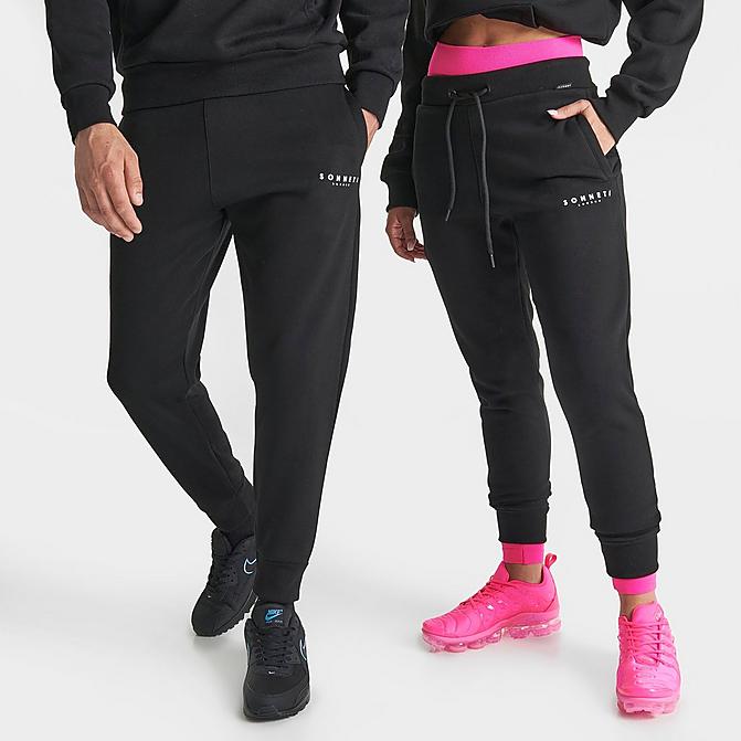 Front view of Sonneti London Jogger Pants in Black Click to zoom