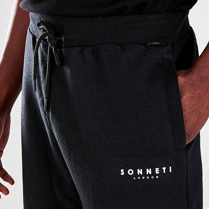 On Model 5 view of Men's Sonneti Brom Shorts in Black Click to zoom