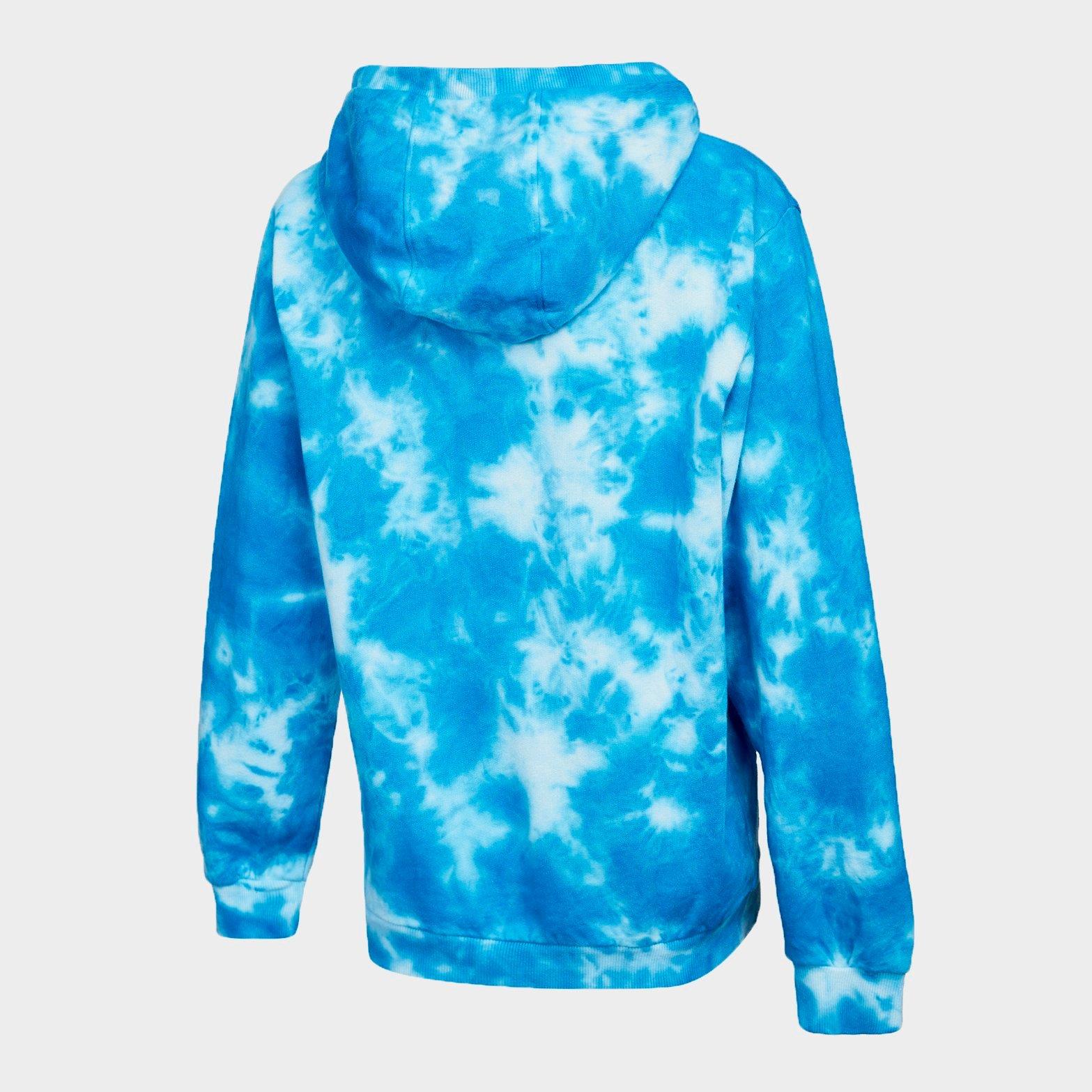 champion blue tie dye hoodie