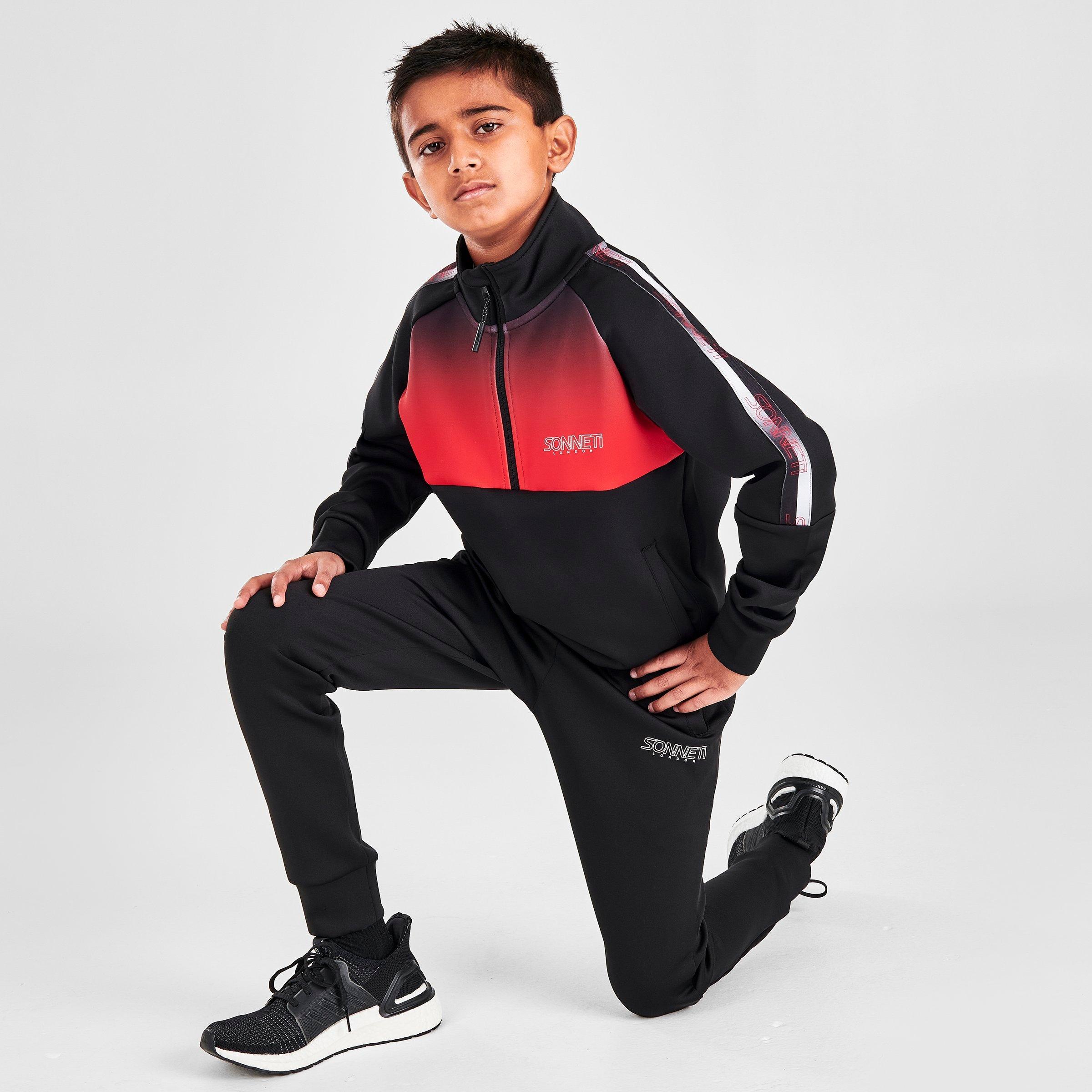 boys black jogging suit