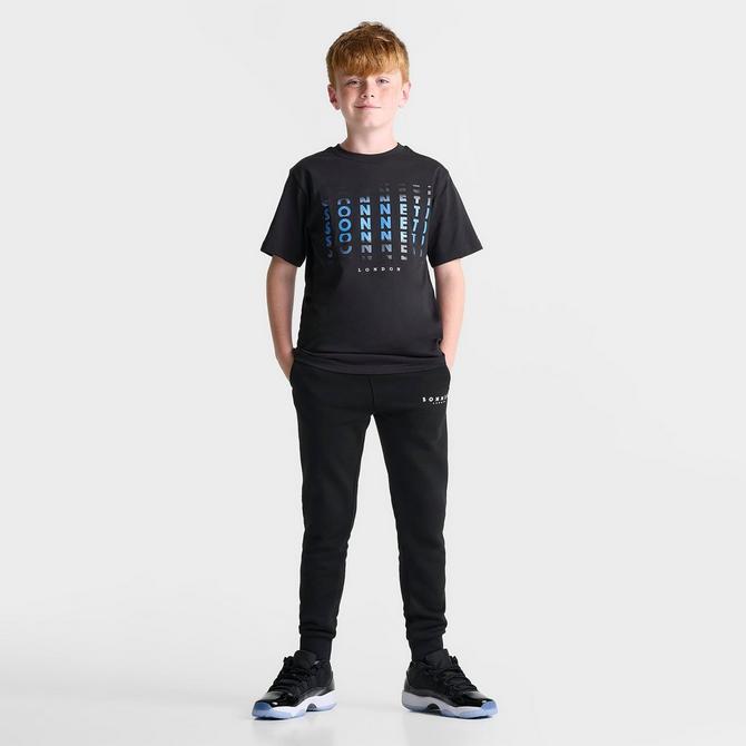 [angle] view of Boys' Sonneti Dazed T-Shirt in Black/Blithe Click to zoom