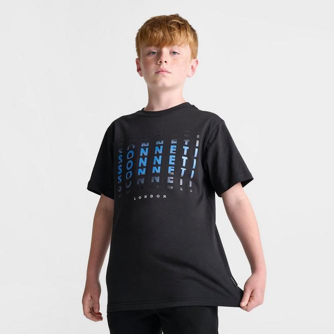 [angle] view of Boys' Sonneti Dazed T-Shirt in Black/Blithe Click to zoom