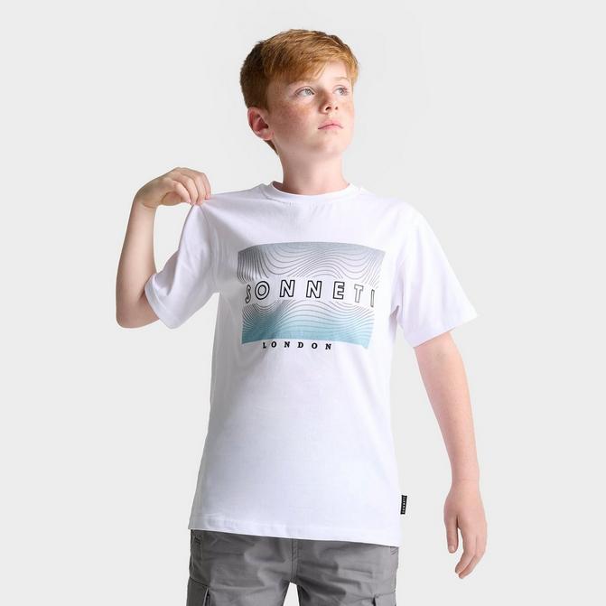 [angle] view of Boys' Sonneti Acer T-Shirt in White Click to zoom