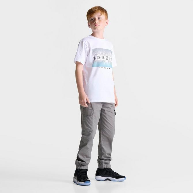 [angle] view of Boys' Sonneti Acer T-Shirt in White Click to zoom