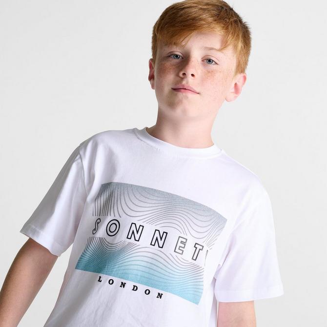 [angle] view of Boys' Sonneti Acer T-Shirt in White Click to zoom