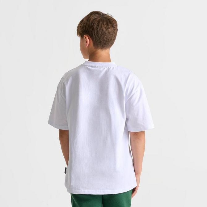 [angle] view of Kids' Sonneti London Palms Sunrise Photo T-Shirt in White Click to zoom