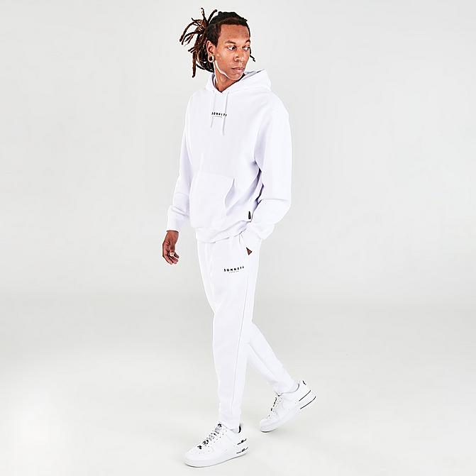 Front view of Men's Sonneti London Jogger Pants in White Marl Click to zoom