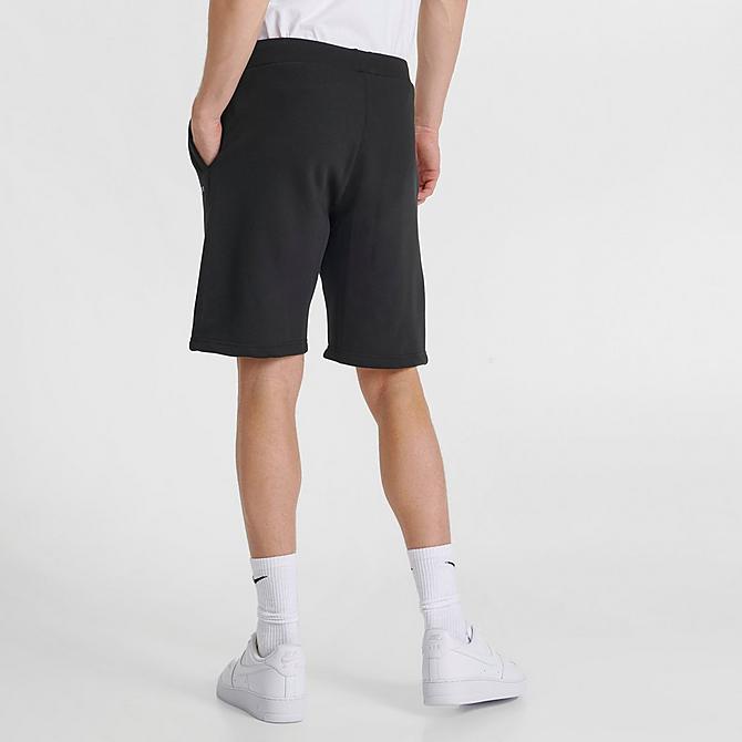 Back Right view of Men's Sonneti 7" Brom Shorts in Black/Black Click to zoom