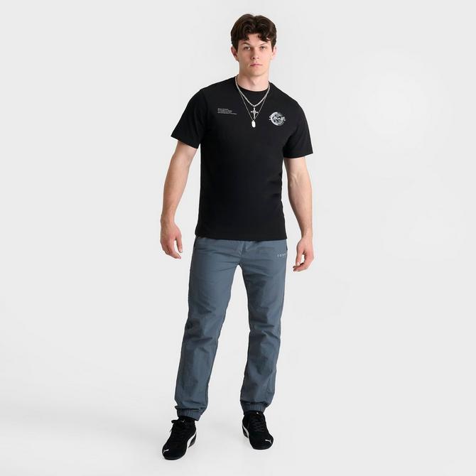 [angle] view of Men's Sonneti Titanium T-Shirt in Black Click to zoom