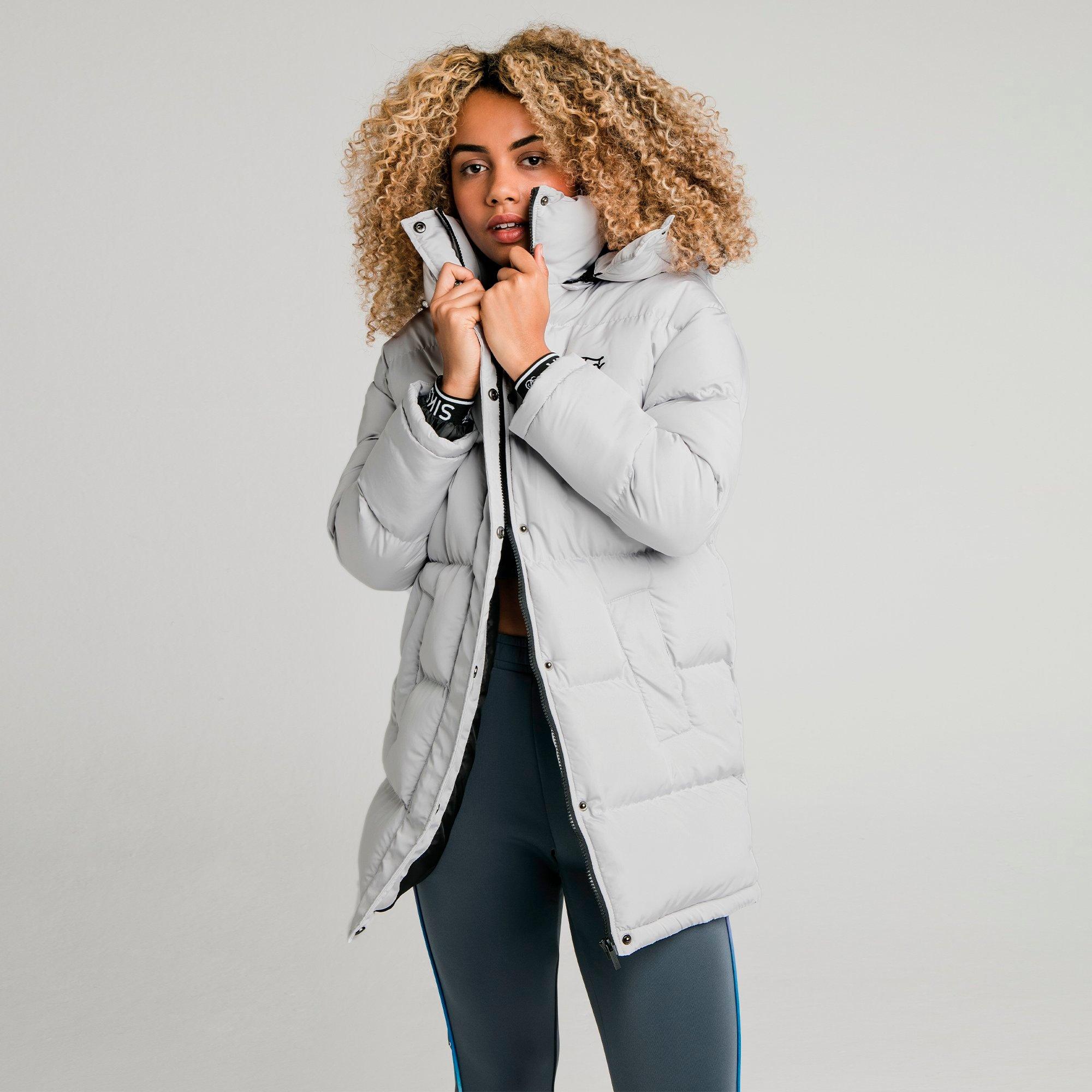 long padded puffer coat
