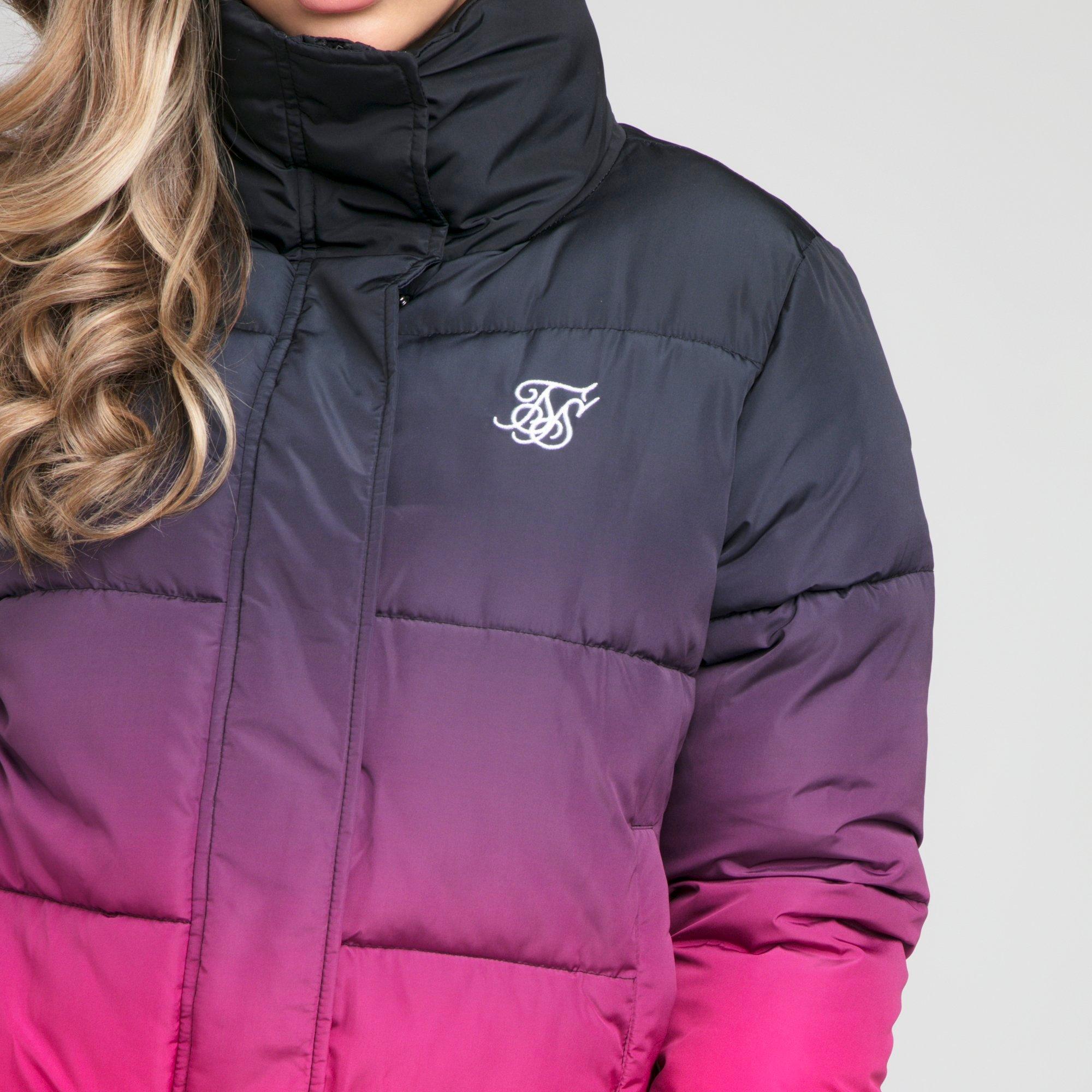 siksilk fade parka jacket