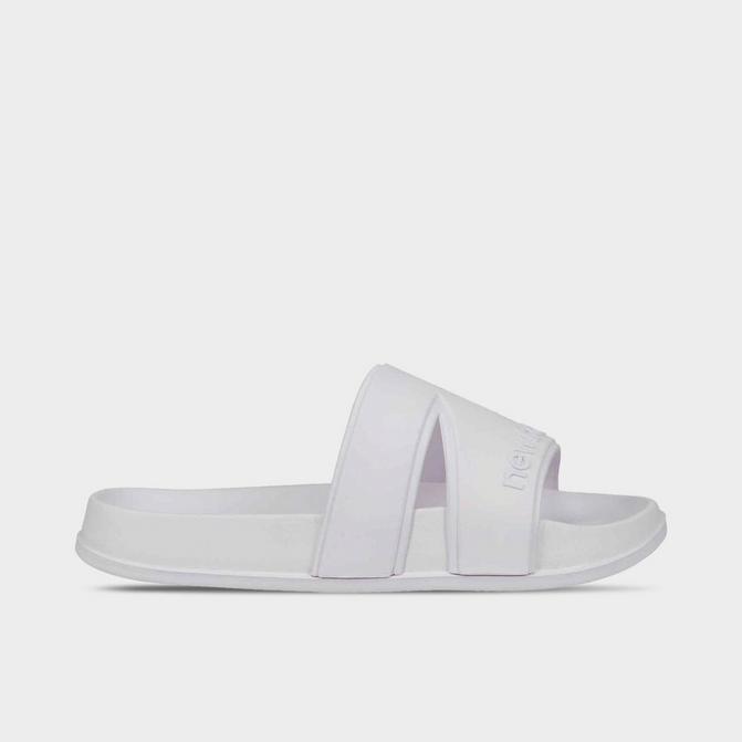 Right view of New Balance 200 N Slide Sandals in White Click to zoom