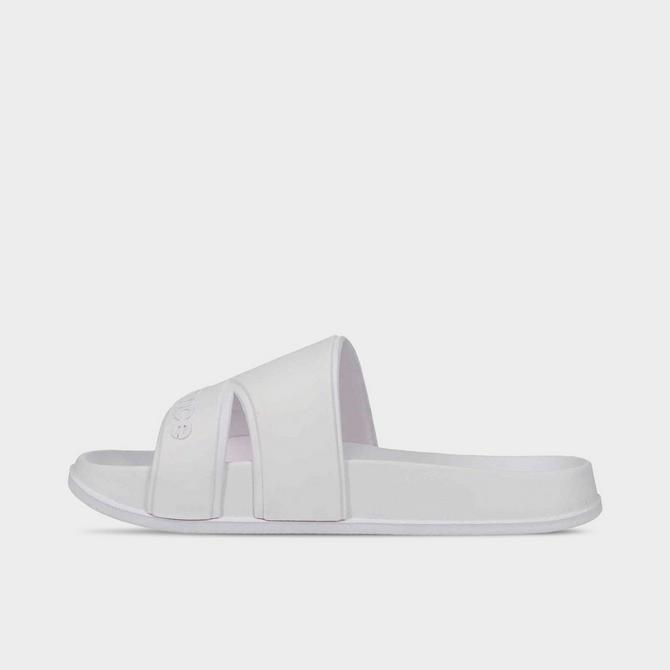 Front view of New Balance 200 N Slide Sandals in White Click to zoom