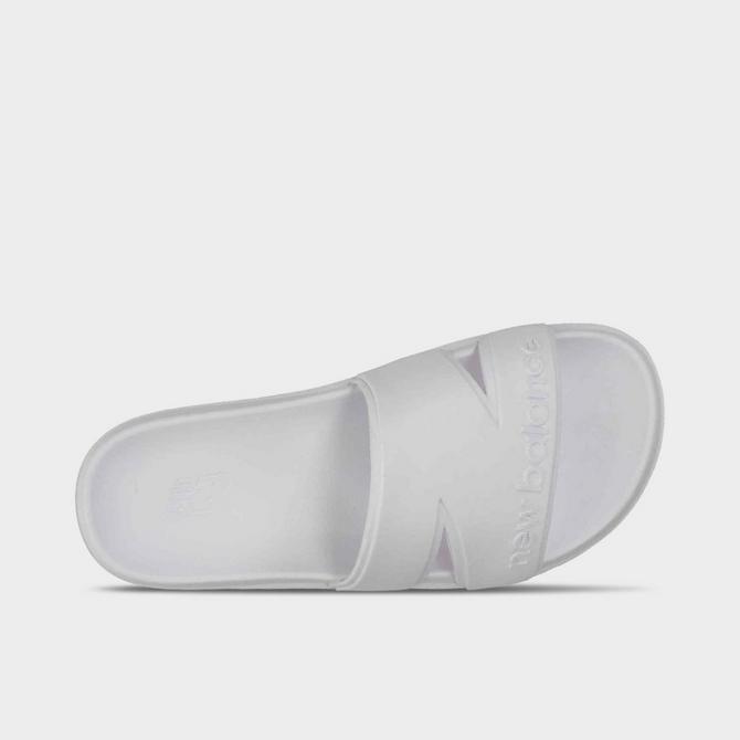 Back view of New Balance 200 N Slide Sandals in White Click to zoom