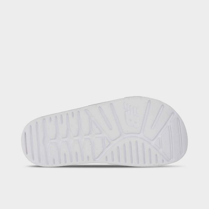 Bottom view of New Balance 200 N Slide Sandals in White Click to zoom