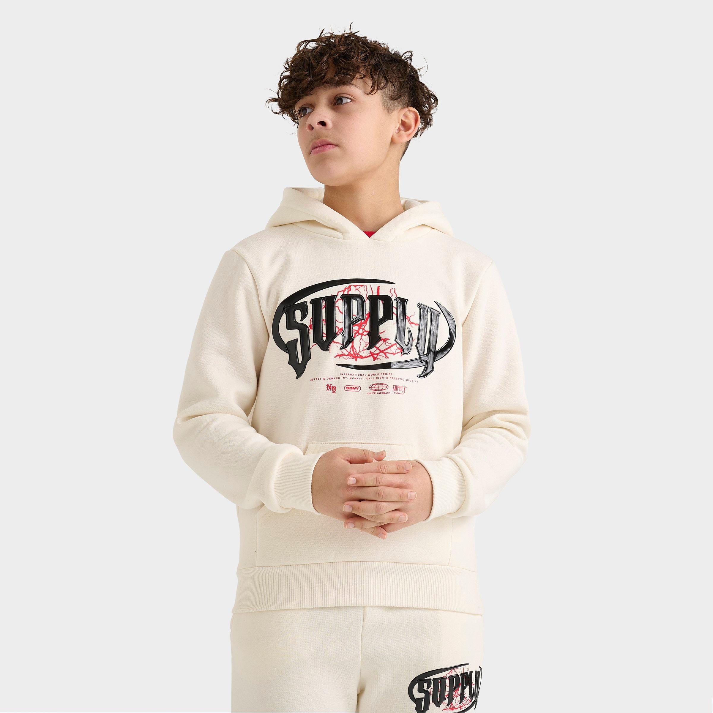 Kids' Supply & Demand Chrome Pullover Hoodie | Finish Line