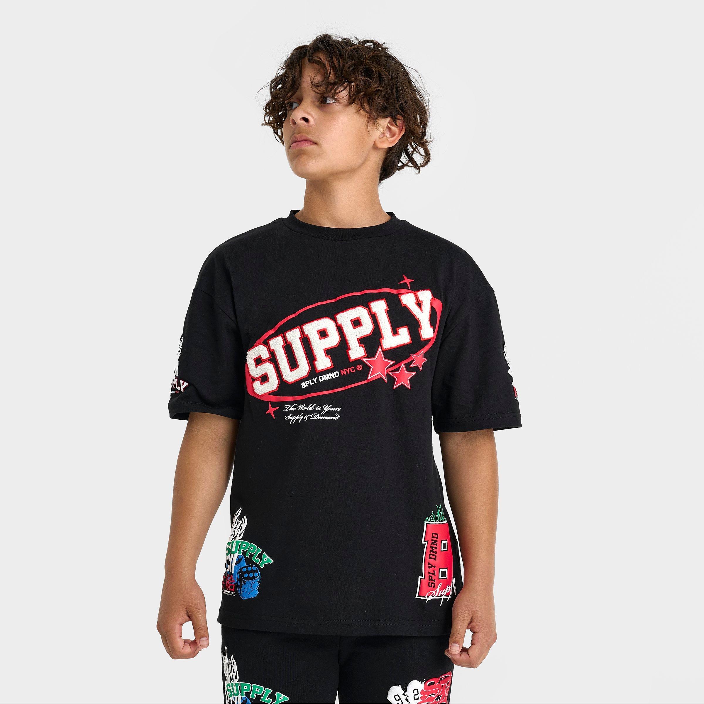 Kids' Supply & Demand Patch Cloud T-Shirt | Finish Line