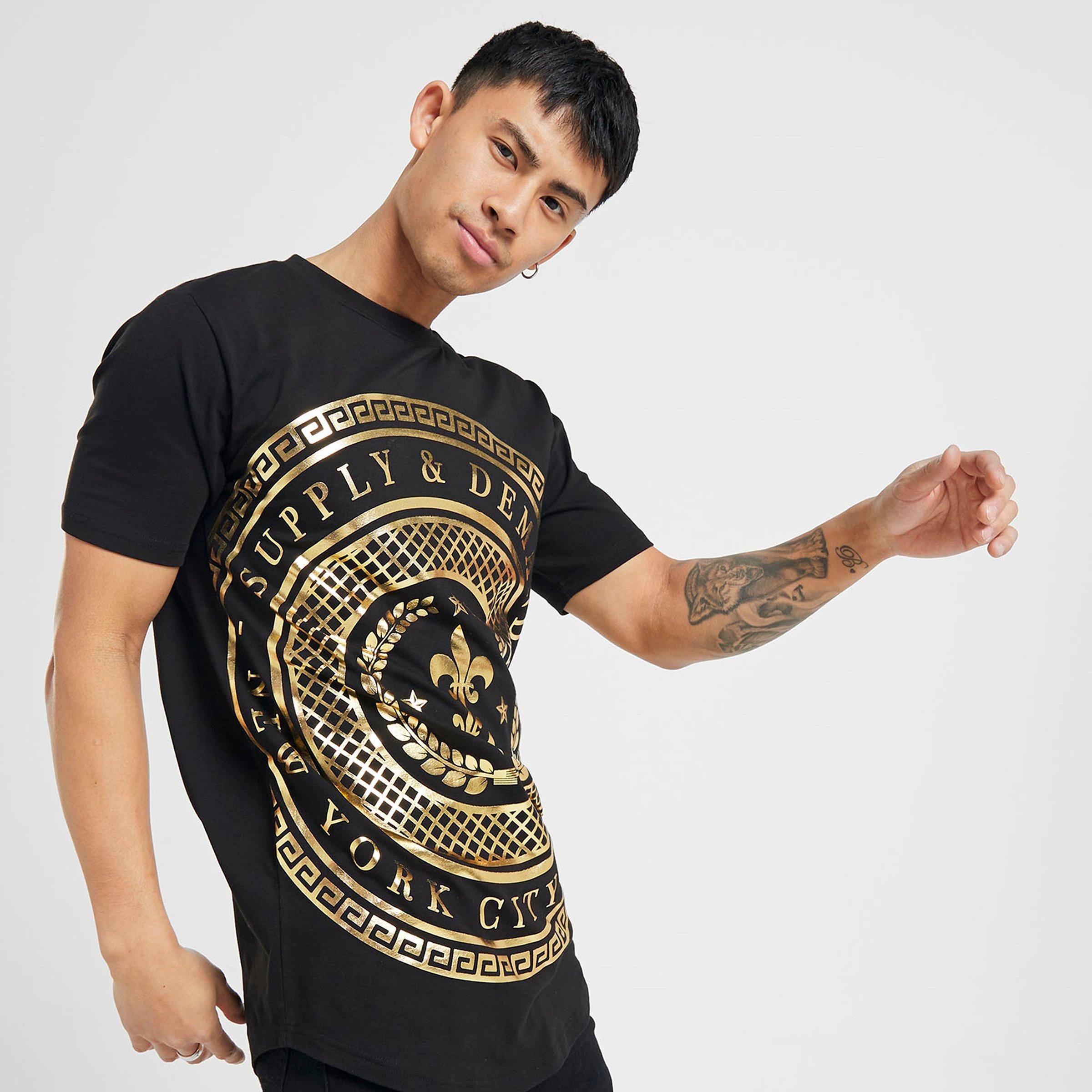 black and gold supply and demand tracksuit