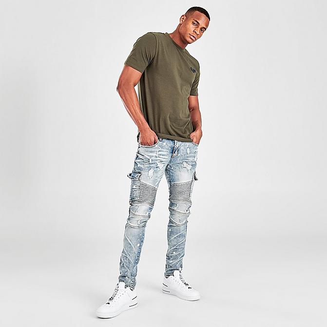 Front view of Men's Supply & Demand Resort Jeans in Washed Indigo Click to zoom