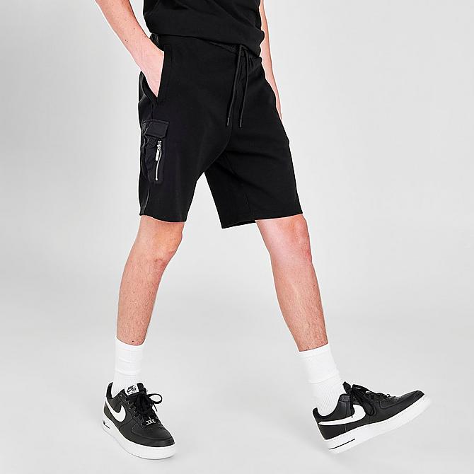 Back Left view of Men's Supply & Demand Compact Shorts in Black Click to zoom