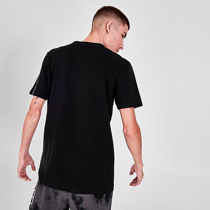 Back Right view of Men's Supply & Demand Gothic Script T-Shirt in Black Click to zoom
