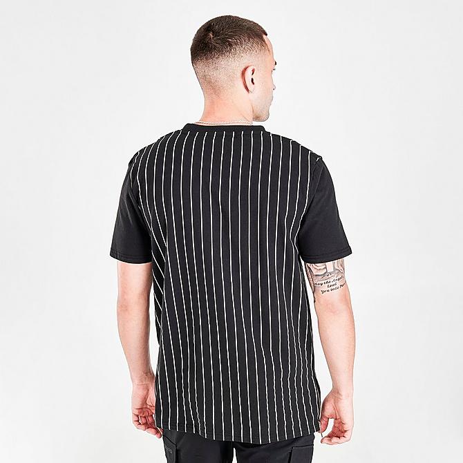Back Right view of Men's Supply & Demand Traction Graphic Print Short-Sleeve T-Shirt in Black/White Click to zoom