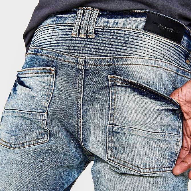 On Model 6 view of Men's Supply & Demand Resort Denim Jeans in Light Blue Denim Click to zoom