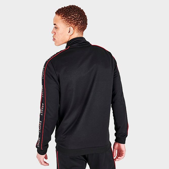 Back Right view of Men's Supply & Demand Stadium Track Top in Black Click to zoom