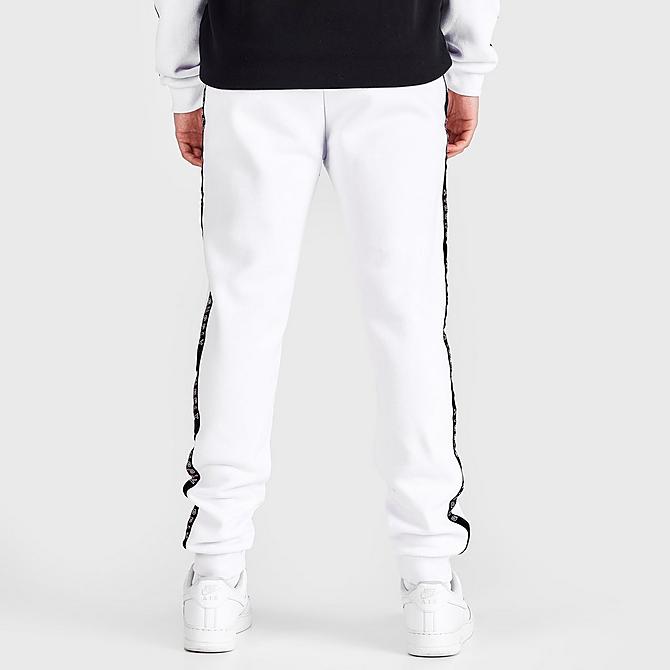 Back Right view of Men's Supply & Demand Field Jogger Pants in White/Black Click to zoom