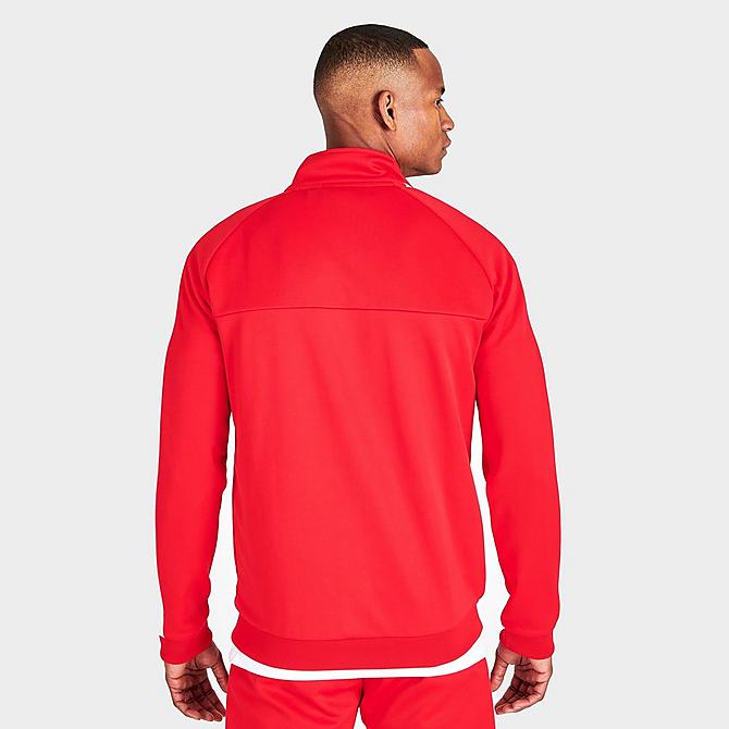 Back Right view of Men's Supply & Demand Retro Pipe Track Top in Red/White Click to zoom