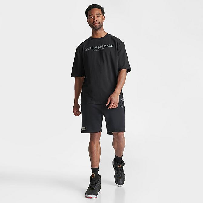 Front Three Quarter view of Men's Supply & Demand NYC T-Shirt in Black Click to zoom