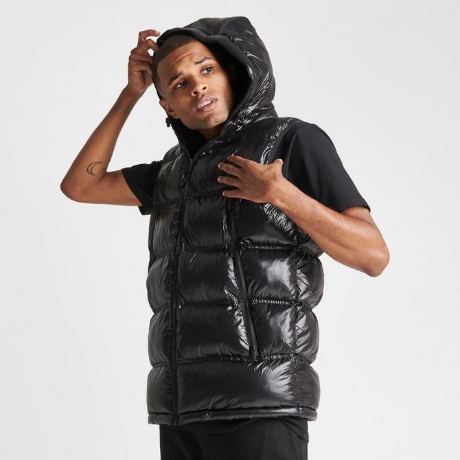 Shiny black outlet gilet