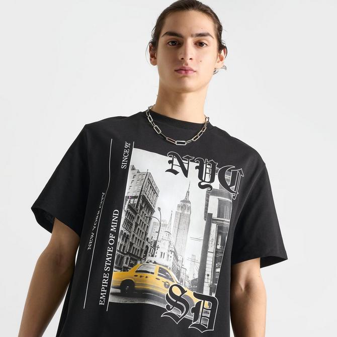 [angle] view of Men's Supply & Demand NYC Slicker Graphic T-Shirt in Black Click to zoom