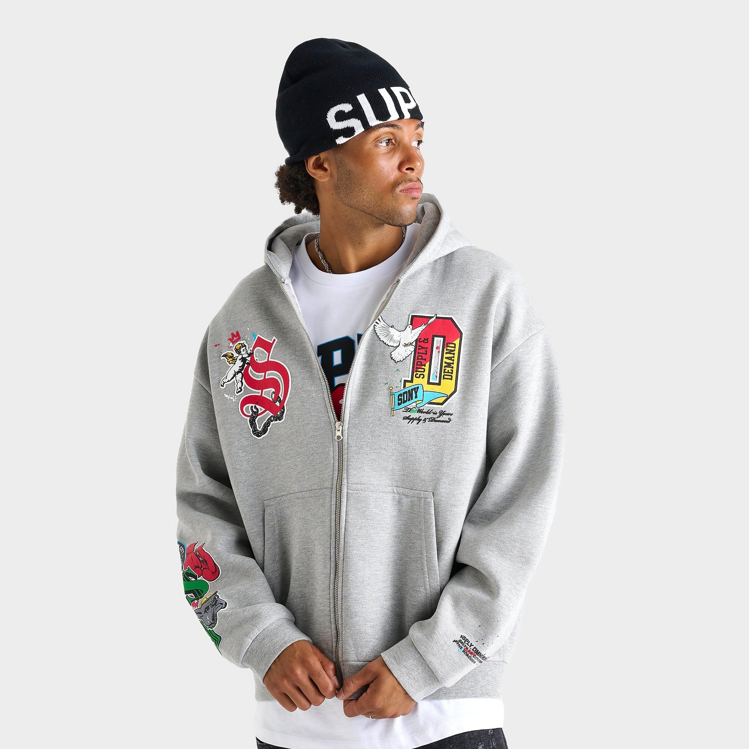 Seagull and Godhead Print Pocket Loose Fit Sweatshirt – EVISU