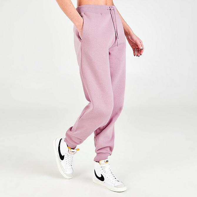 Back Left view of Women's Supply & Demand Logo Joggers in Pink Click to zoom