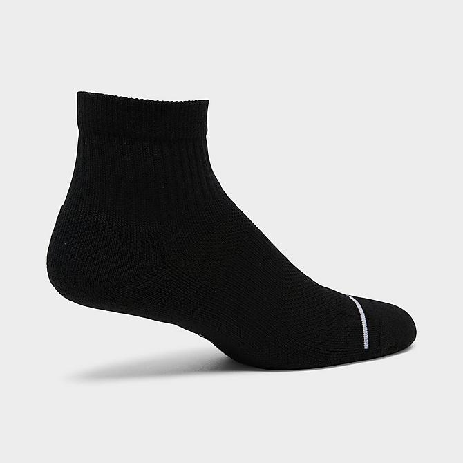 Back view of Jordan Everyday Max 3-Pack Ankle Socks in Black/Black/Black Click to zoom