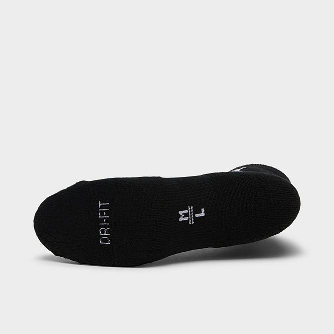 Alternate view of Jordan Everyday Max 3-Pack Ankle Socks in Black/Black/Black Click to zoom