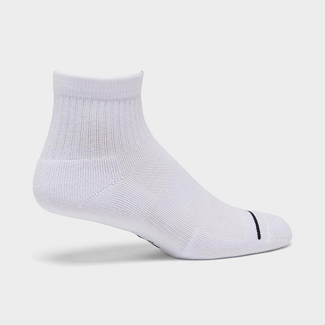 Back view of Jordan Everyday Max 3-Pack Ankle Socks in White/White/White Click to zoom